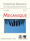 COMPTES RENDUS MECANIQUE杂志封面